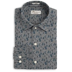 Peter Millar Snow Hares Long Sleeve Casual Shirt